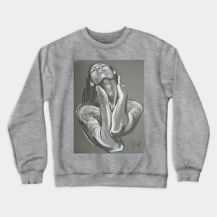 Great Satisfaction - Portrait Of A Woman Crewneck Sweatshirt